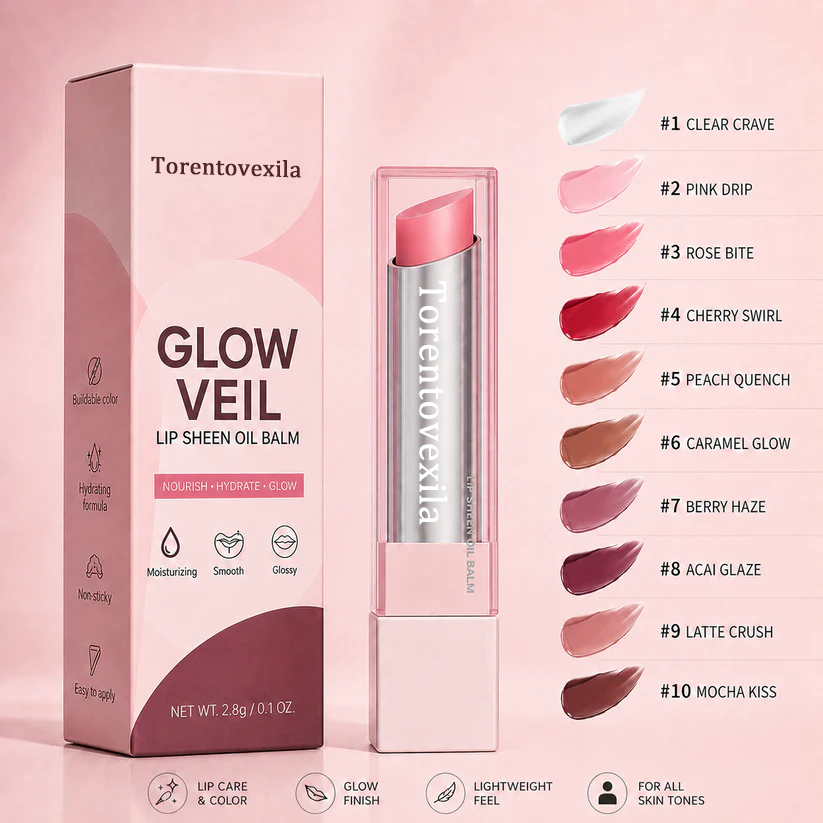 🔥Last Day Buy 1 Get 1 Free|Tidypap GLOW VEIL LIP SHEEN OIL BALM