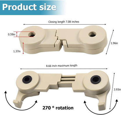 Car seat back headrest hooks