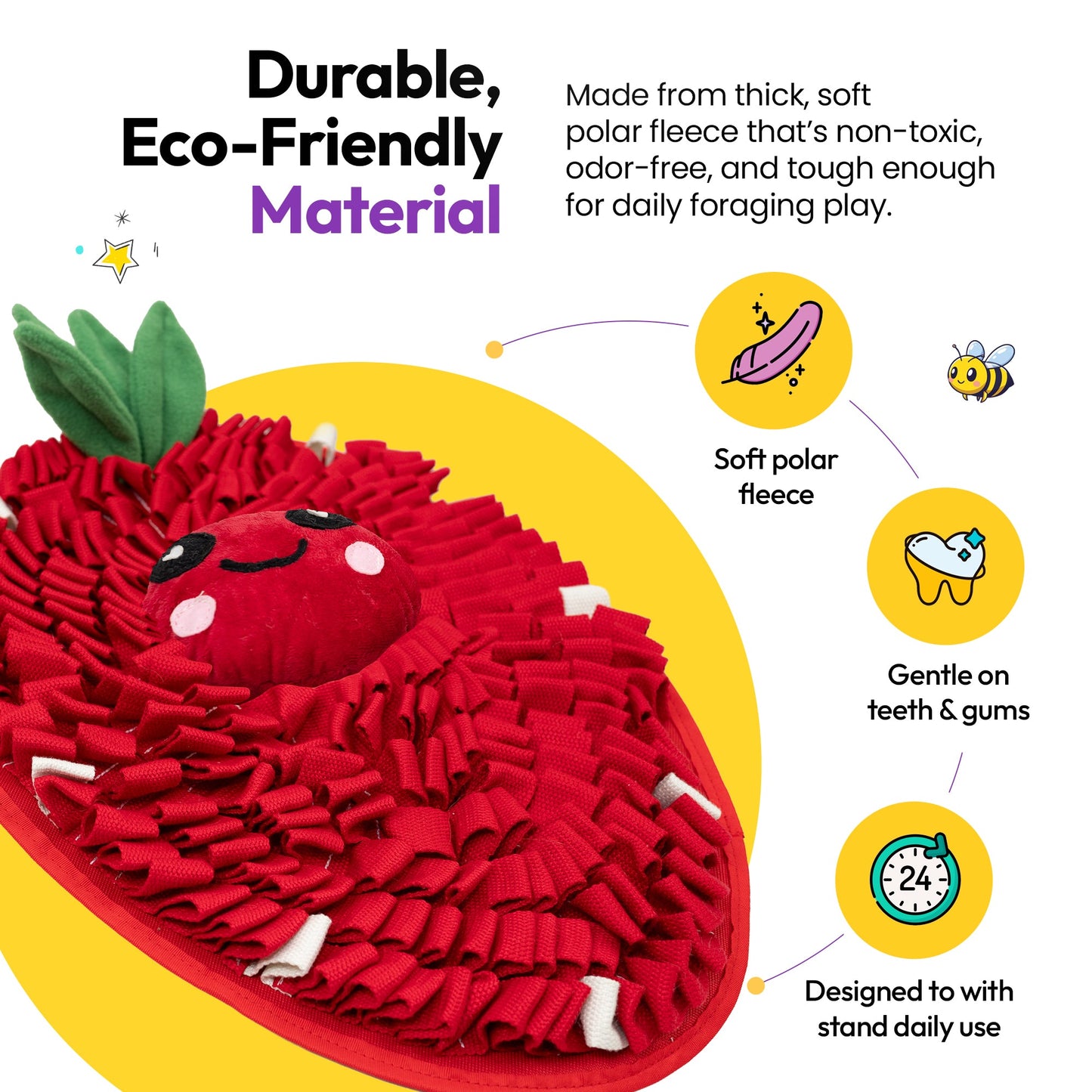 Snuffle Mat for Natural Nose Work & Mental Stimulation