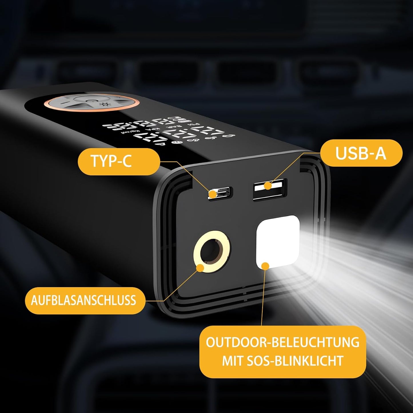 Digital tire inflator