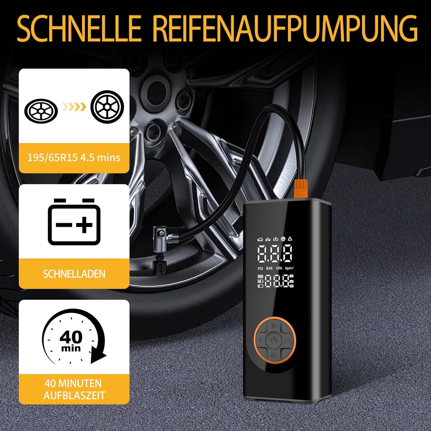 Digital tire inflator